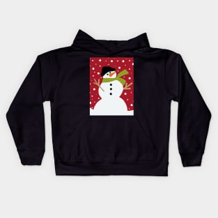 Cute snowman Kids Hoodie